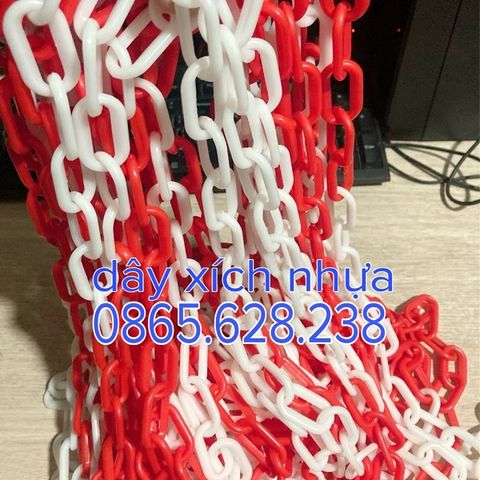 Giá bán dây xích nhựa trắng đỏ