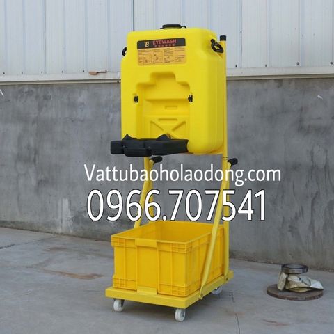 Bình rửa mắt khẩn cấp 53l có xe đẩy