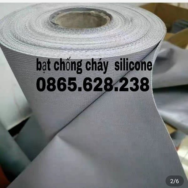 vai-chong-chay-mot-mat-silicone