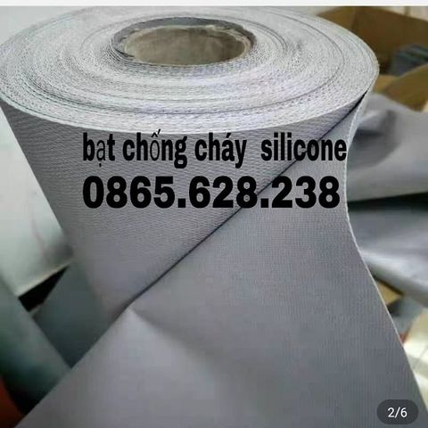 Vải chống cháy một mặt silicone