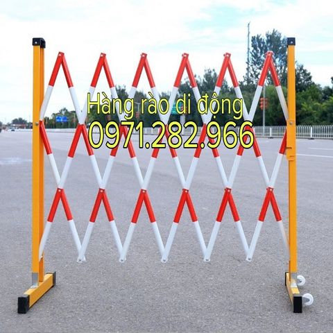 Hàng rào di dộng trắng đỏ