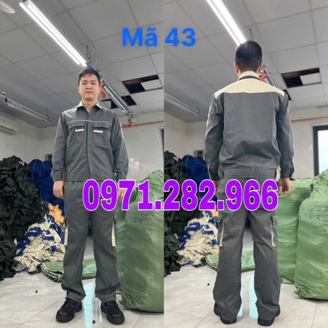 QUẦN ÁO BẢO HỘ TÚI HỘP MÀU CHÌ