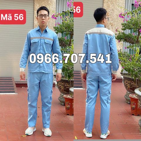 QUẦN ÁO CÔNG NHÂN MÀU XANH HÒA BÌNH