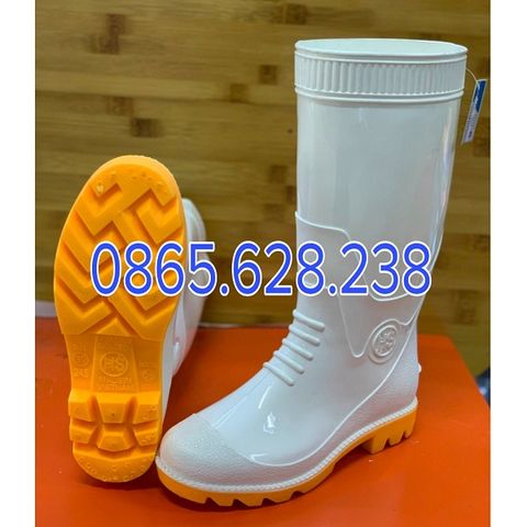 Ủng cao su trắng