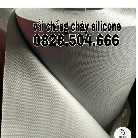 Vải chống cháy silicone