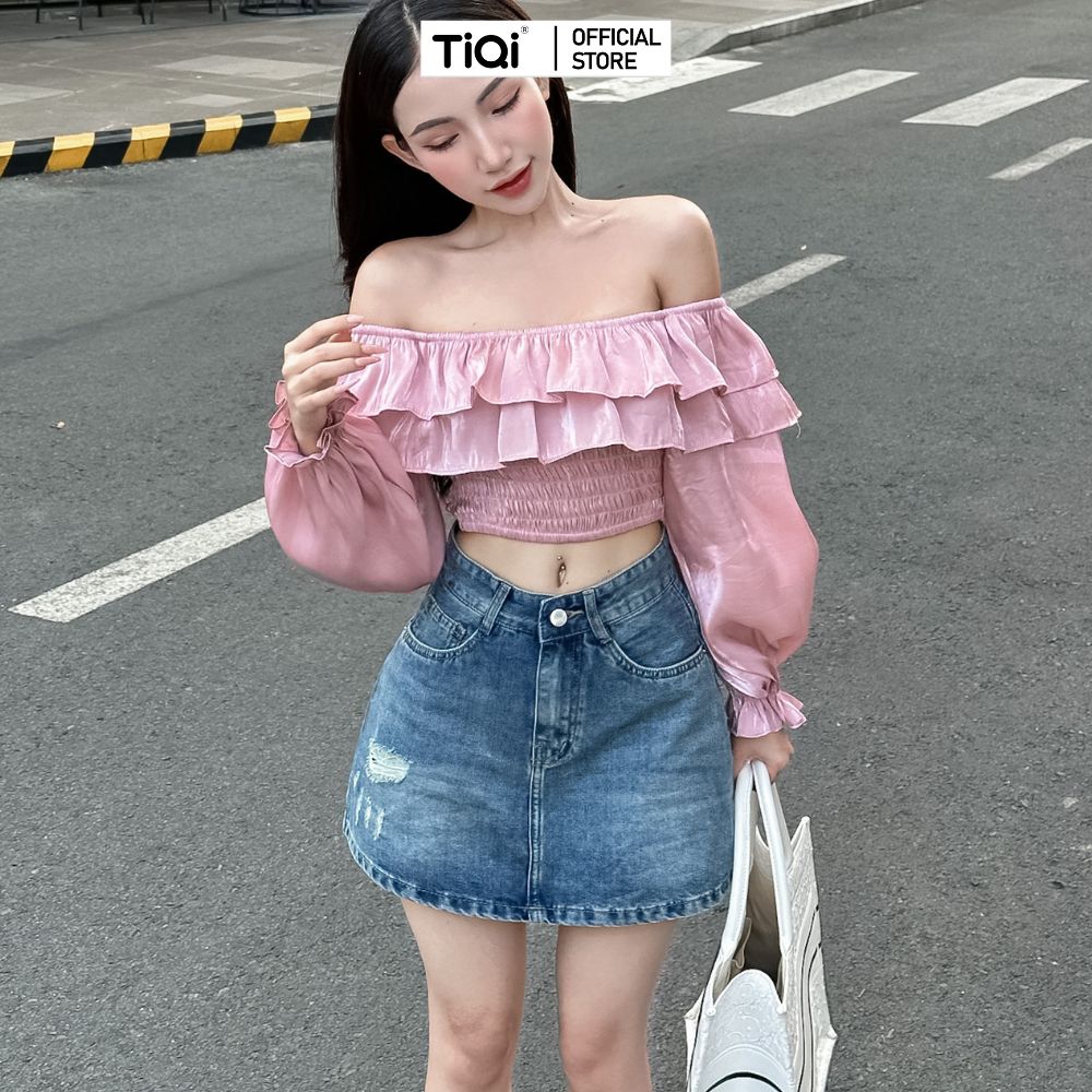 Mua Chân váy jeans xẻ tà tua rua dáng dài ulzzang, chân váy bò xẻ trước  dáng dài mã cvjean6809 - Yeep