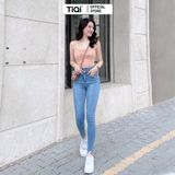  Quần Jean Skinny Nữ Vải Denim Co Giãn Màu Xám TiQi Jean G1-510 