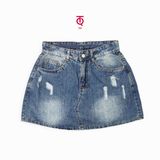  Chân váy jean rách chữ A kiểu mới TiQi Jeans V-266 