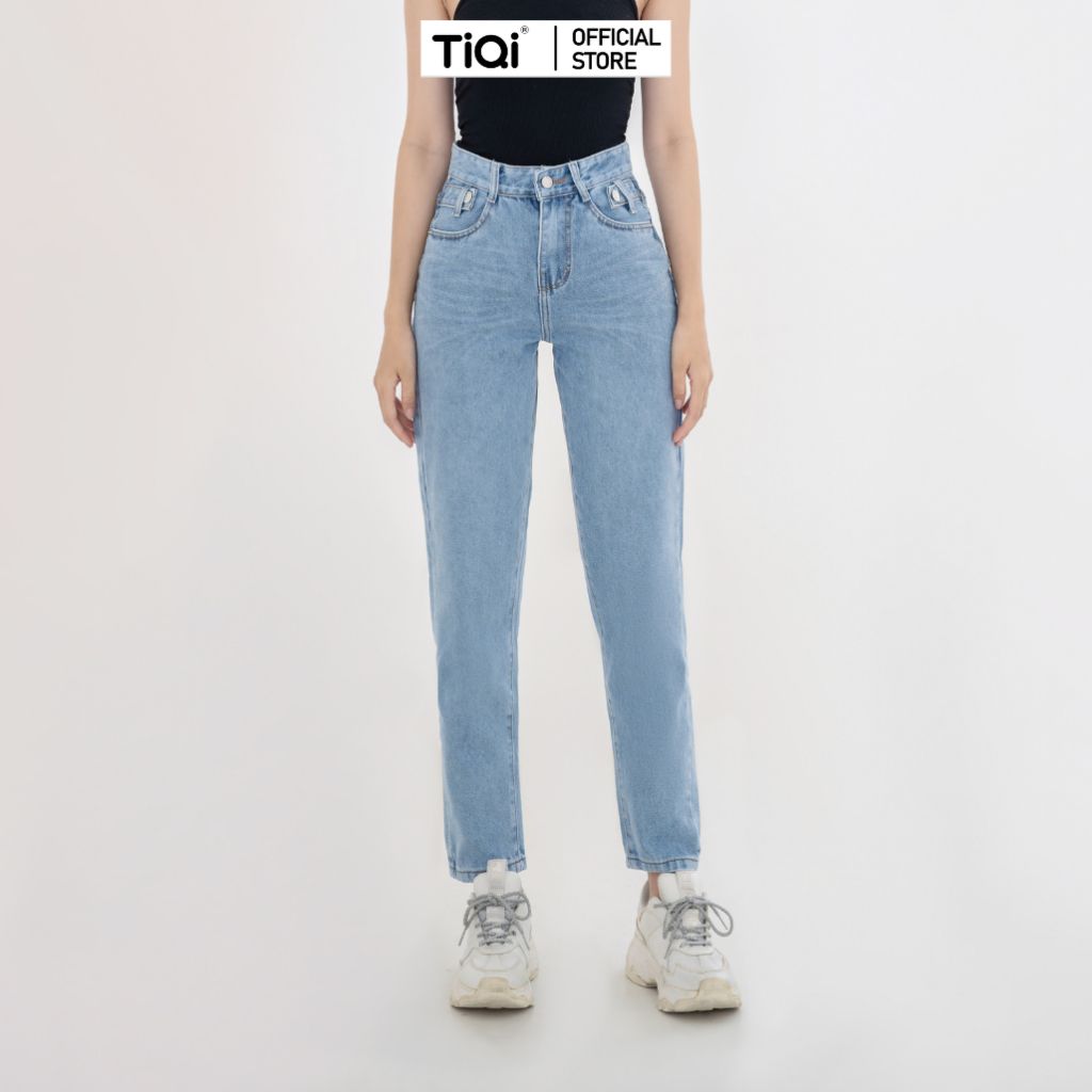  Quần Baggy Jeans Nữ Tiqi Jeans Phong Cách Hàn Quốc B1-173 