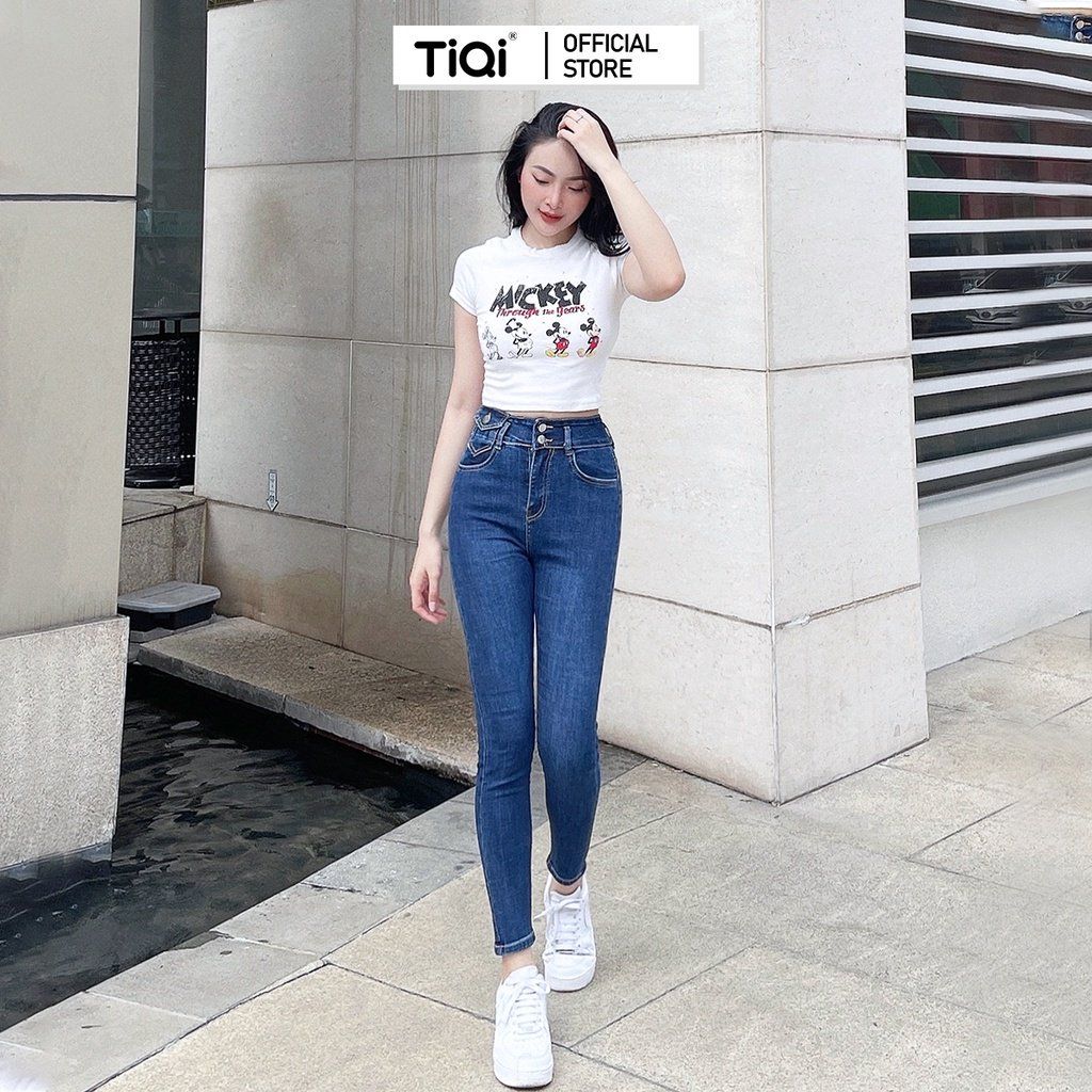  Quần Jean Skinny Nữ Vải Denim Co Giãn Màu Xám TiQi Jean G1-510 