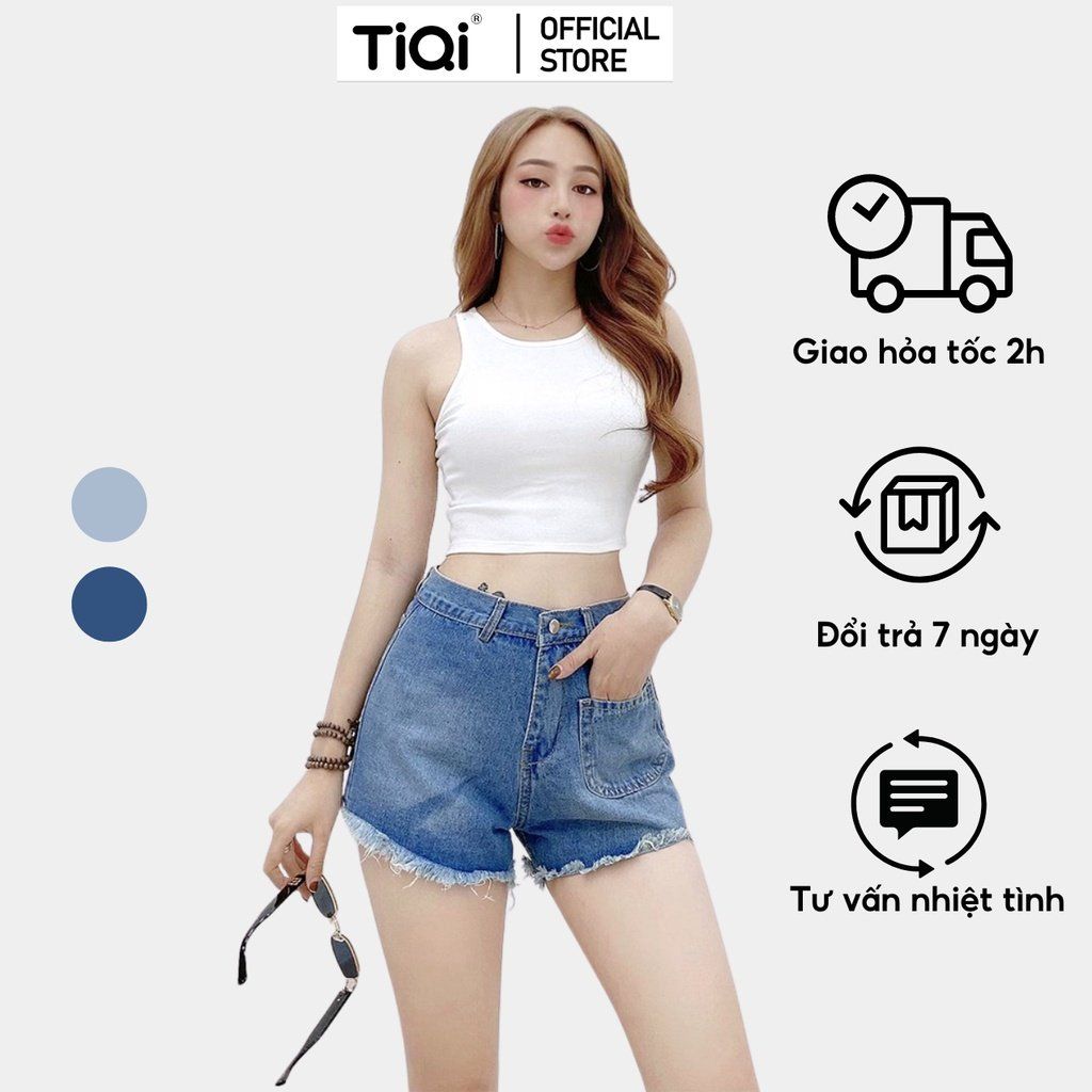  Quần short nữ lưng cao TiQi Jeans S1-460 