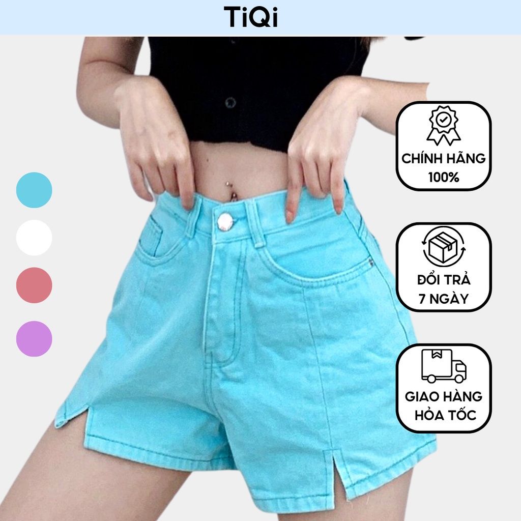  Quần short kaki nữ form nhỏ nhiều màu dễ thương TiQi Jeans S1-468 