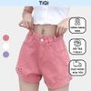 Quần short kaki nữ niều màu lưng cao S1-464 TiQi Jeans