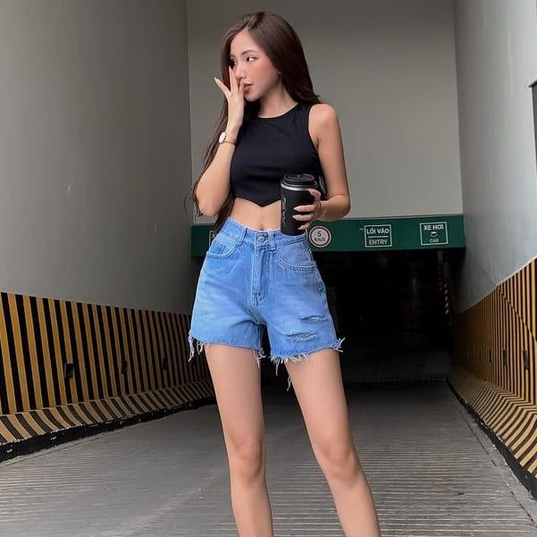  Quần Short Jean Nữ TiQi Jeans S1-486 