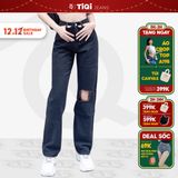  Quần jean ống rộng nữ màu đen TiQi Jeans cao cấp B2-201 