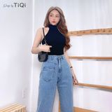  Quần jean ống rộng nữ cao cấp TiQi Jeans B2-195 