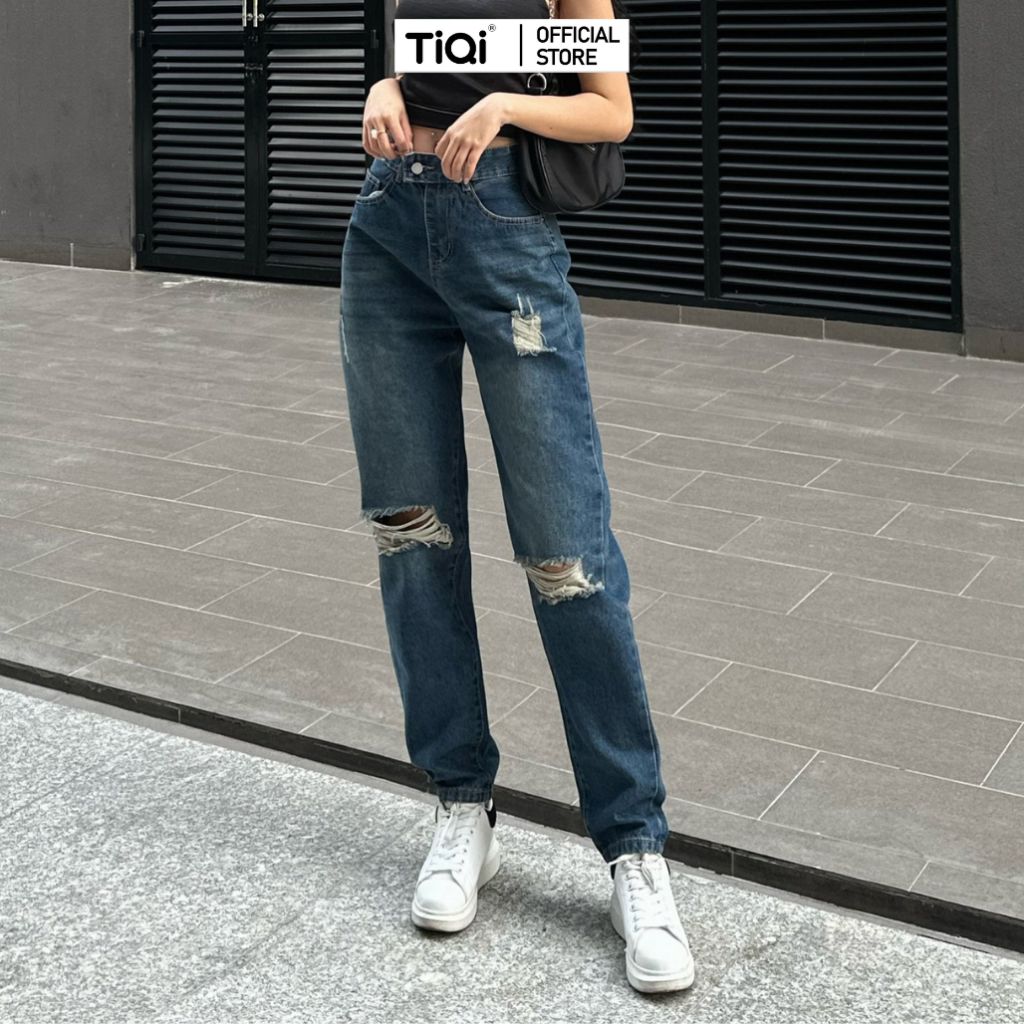  Quần jean baggy nữ mẫu mới màu hot trend TiQi Jeans B1-264 