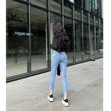  Quần Jean Skinny Nữ Lưng Vừa Vải Denim Co Giãn TiQi Jean G1-519 