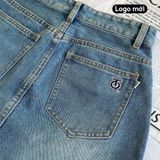  Chân váy jean bò ngắn ôm rách nhẹ TiQi Jeans V1-265 