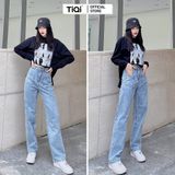  Quần Jean Ống Rộng Nữ TiQi Jeans Phong Cách Streetstyle B2-204 