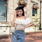  Áo Croptop Trễ Vai 2 Tầng TiQi Jeans A202 