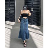  Chân váy jean bò dài dáng chữ A TiQi Jeans V1-296 