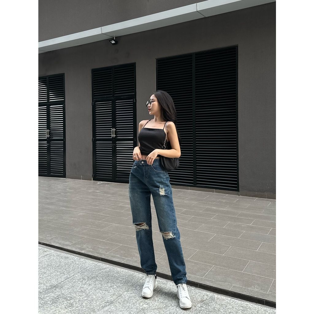  Quần jean baggy nữ mẫu mới màu hot trend TiQi Jeans B1-264 