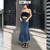  Chân váy jean bò dài dáng chữ A TiQi Jeans V1-296 