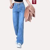  Quần jean ống rộng nữ cao cấp TiQi Jeans B2-2271 