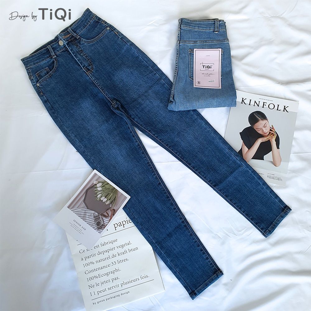  Quần Jean Skinny Nữ Lưng Cao Tôn Dáng Form Ôm TiQi Jeans G1-507 