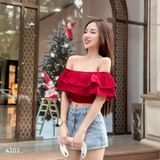  Áo Croptop Trễ Vai 2 Tầng TiQi Jeans A202 