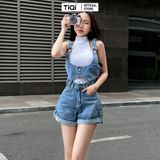  Set Yếm Quần Short Kaki Jean TiQi Jeans Y1-493 