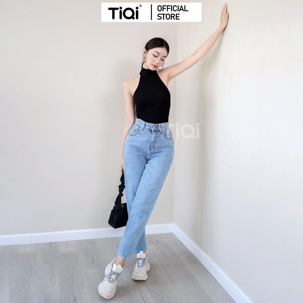  Quần Baggy Jeans Nữ Tiqi Jeans Phong Cách Hàn Quốc B1-173 