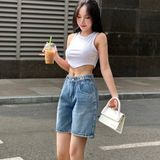  Quần short ngố jean lưng cao TiQi Jeans N1-489 