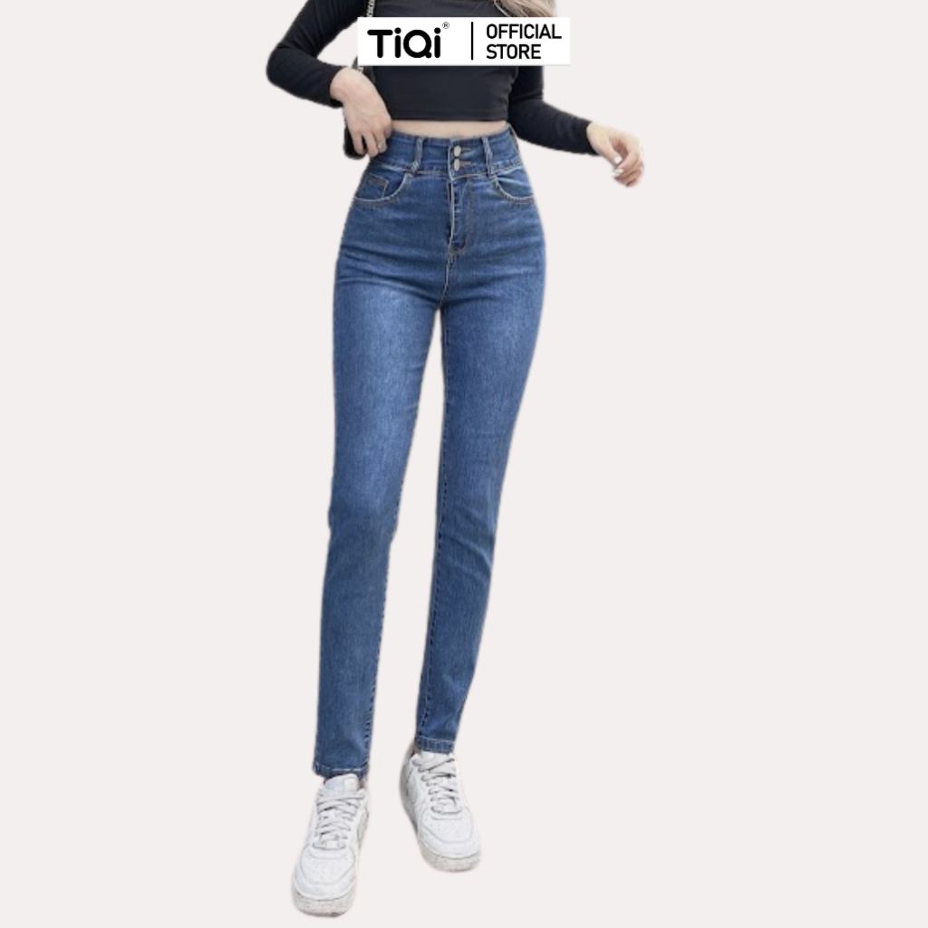  Quần Jean Nữ Skinny Lưng Cao Tôn Dáng TiQi Jeans G1-505 