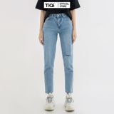  Quần Baggy Jean Nữ Rách Lưng  Tiqi Jeans B1-218 