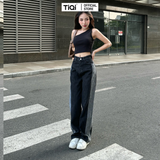  Quần Jean Nữ Ống Rộng Suông 2 Line Tiqi Jeans B2-267 