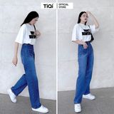  Quần Jean Ống Rộng Nữ TiQi Jeans Phong Cách Streetstyle B2-204 