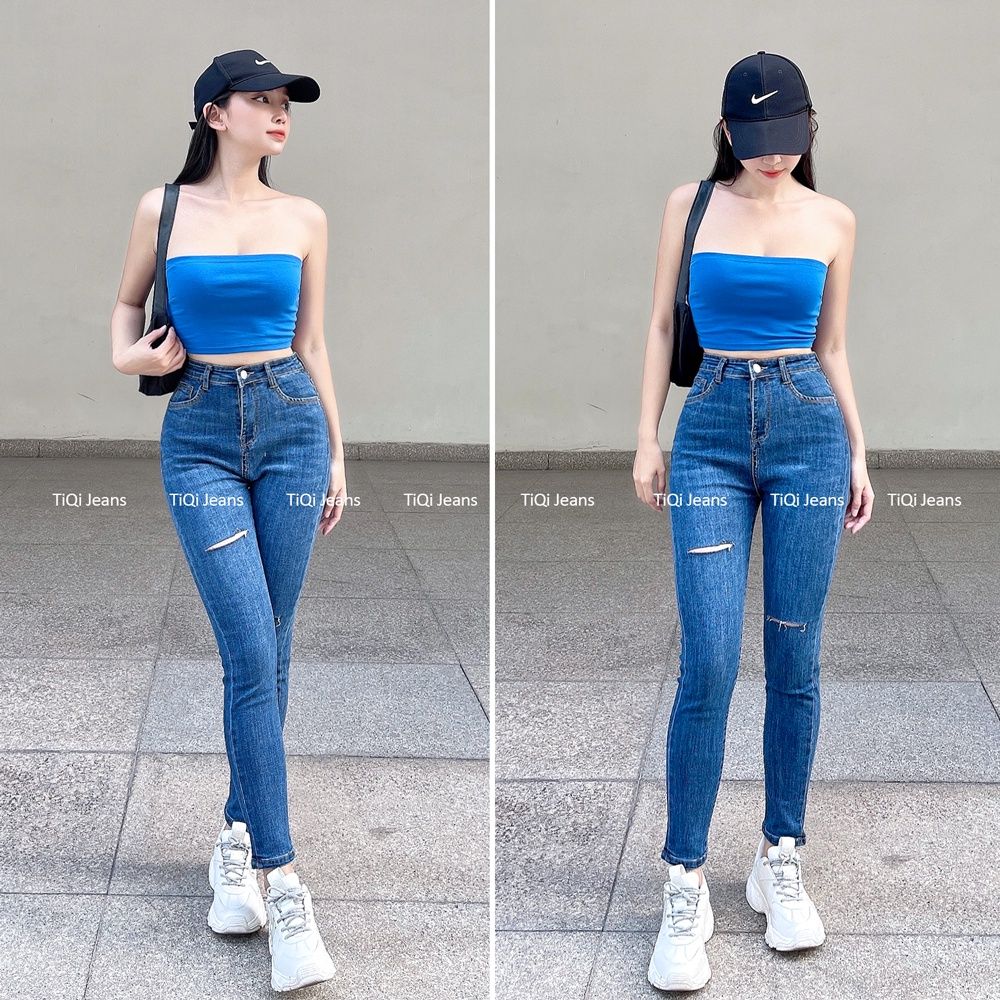  Quần Jean Skinny Jean Nữ Lưng Cao Tôn Dáng Form Ôm TiQi Jeans G1-513 