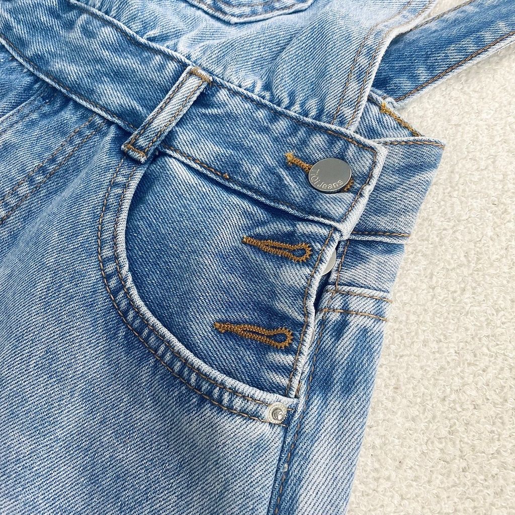  Quần Yếm jean ngắn tôn dáng TiQi Jeans Y491 