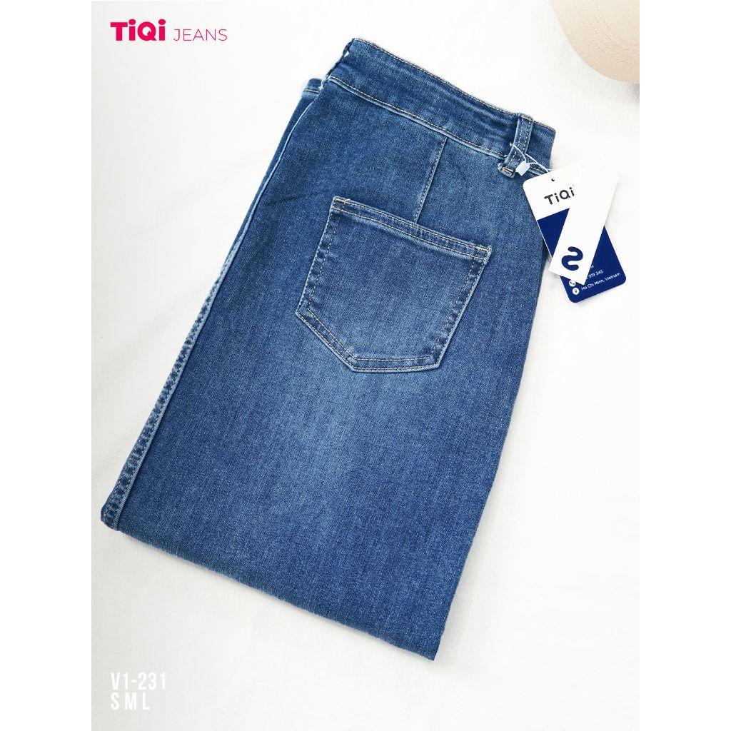  Chân Váy Jean Dáng Dài Xẻ Tà Co Giãn TiQi Jeans V1-231 