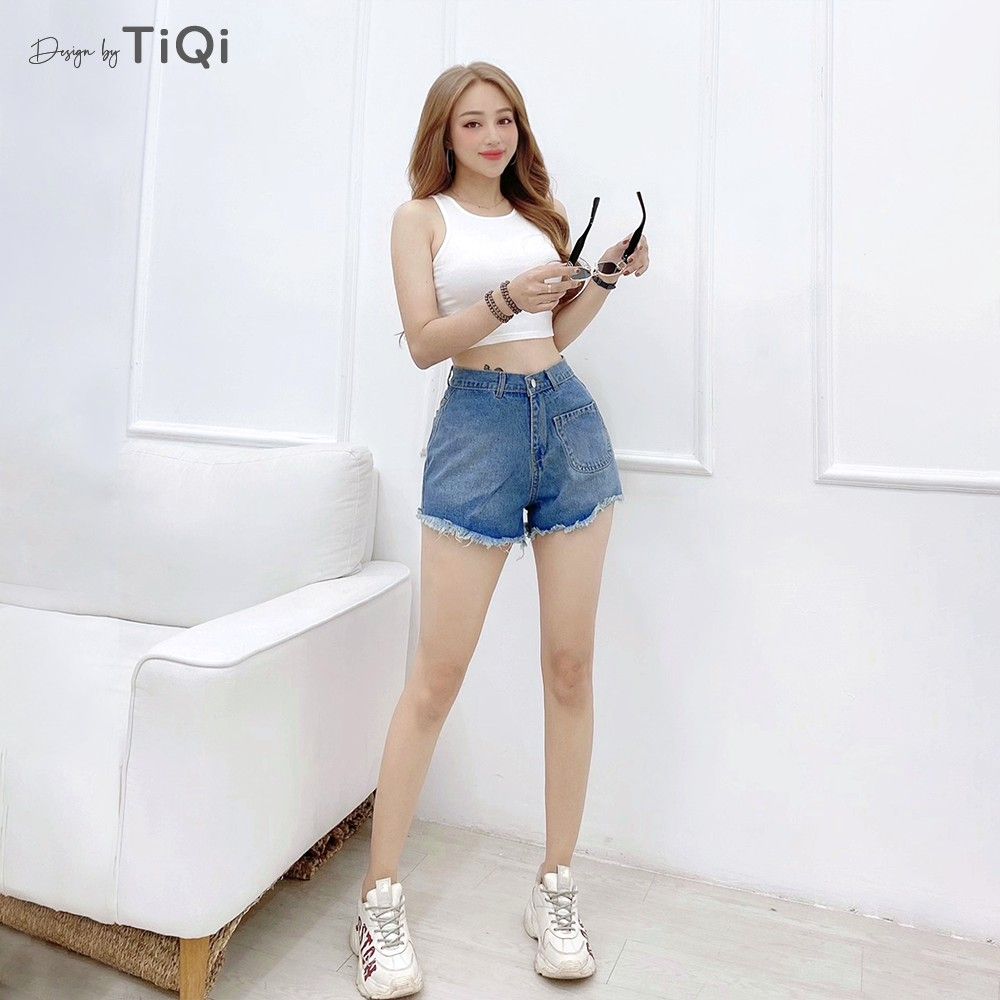  Quần short nữ lưng cao TiQi Jeans S1-460 