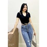  Quần Jean Skinny Nữ Lưng Vừa Vải Denim Co Giãn TiQi Jean G1-516 