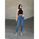  Quần Jean Nữ Skinny Lưng Cao Tôn Dáng TiQi Jeans G1-505 