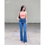  Quần Skinny Ống Loe Nữ Lưng Cao Vải Jean Denim Co Giãn Cao Cấp Tiqi Jean G1-518 