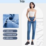  Quần Jean Baggy Nữ Lưng Cao Tiqi Jeans B1-180 