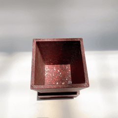 Chậu cây nhựa tái chế (Màu đỏ)