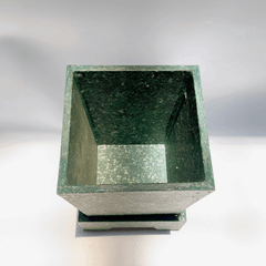 Chậu cây bằng nhựa tái chế (Màu xanh)