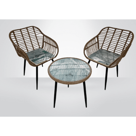 BỘ BÀN GHẾ GIẢ ĐÁ TỪ NHỰA TÁI CHẾ