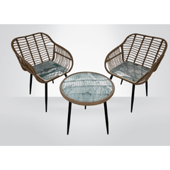 BỘ BÀN GHẾ GIẢ ĐÁ TỪ NHỰA TÁI CHẾ